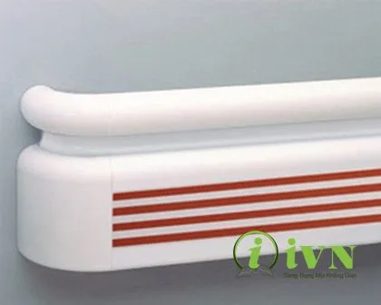 cấu tạo tay vịn hành lang bệnh viện nhôm bọc vinyl PVC kháng khuẩn — iVN