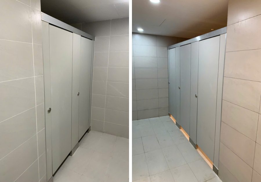 dự án vách ngăn vệ sinh