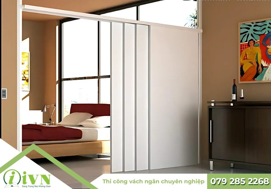Vách ngăn di động bề mặt nhựa tại Quảng Bình