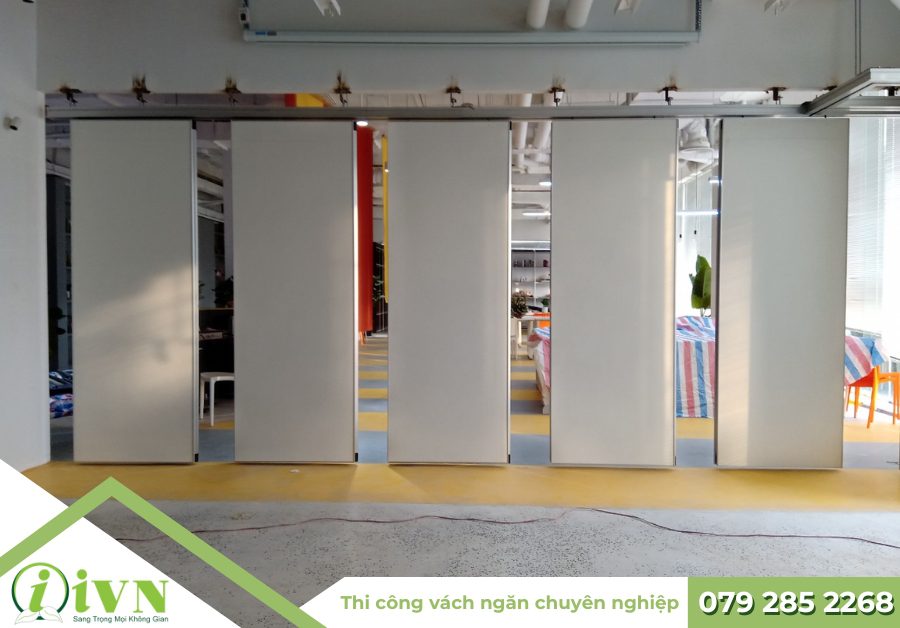 Vách ngăn di động bề mặt nhựa tại Bạc Liêu