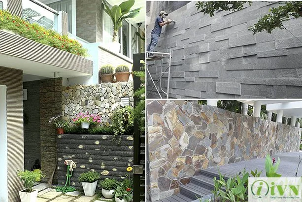 Đá ốp tường ngoài trời