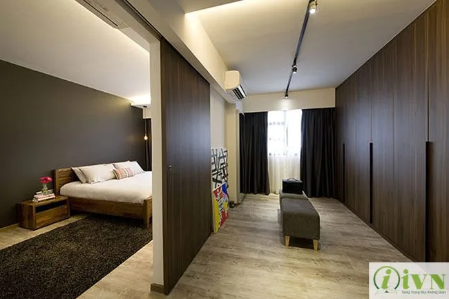 Vách ngăn nhựa giả gỗ