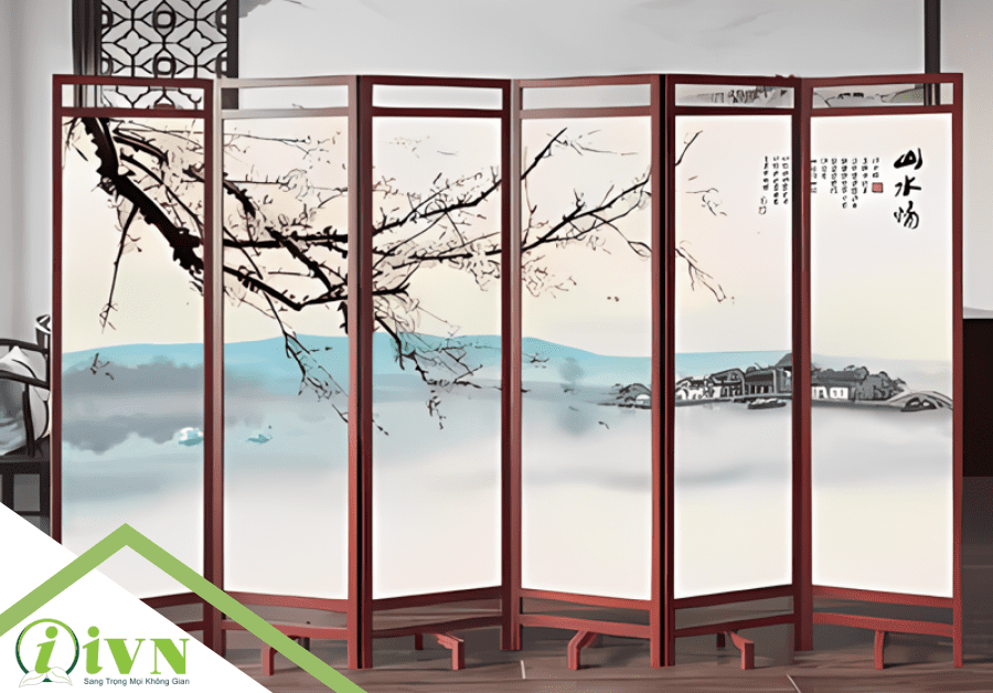 Vách ngăn di động kiểu hiện đại chia đôi không gian lớn tại Đắk Nông