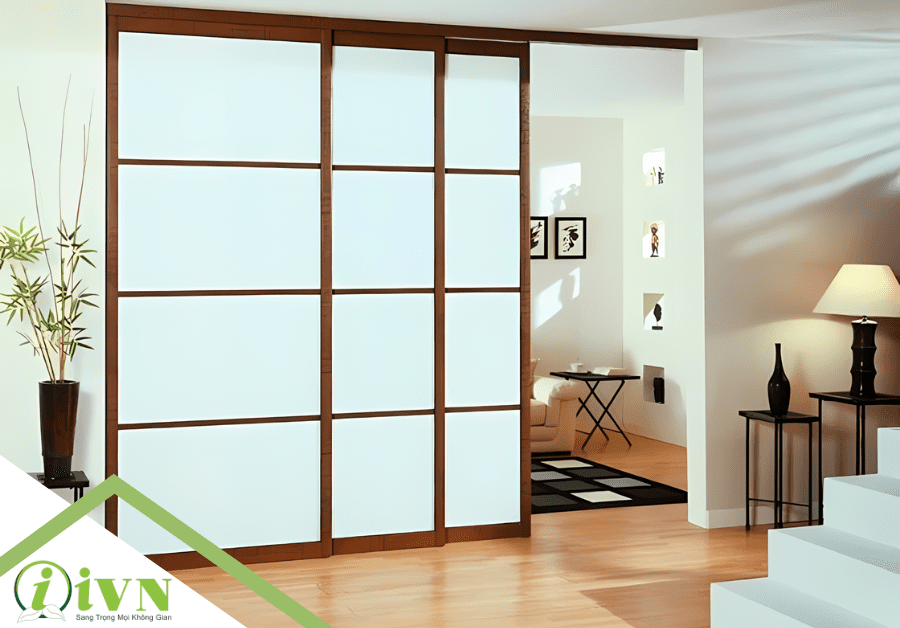 Vách ngăn di động kiểu hiện đại chia đôi không gian lớn tại Lâm Đồng