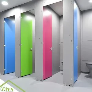 TẤM VÁCH NGĂN VỆ SINH COMPACT HPL KÍCH THƯỚC 1530*1830