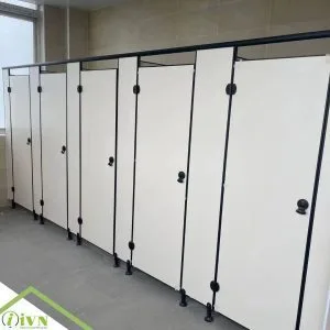 TẤM VÁCH NGĂN VỆ SINH COMPACT HPL GHI/KEM KÍCH THƯỚC 1830*2135