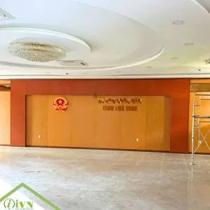 Công trình Dự án Tấm ốp tường - Tấm tiêu âm Hội trường Tỉnh Trà Vinh tại iVN năm 2024 - thi công bởi iVN
