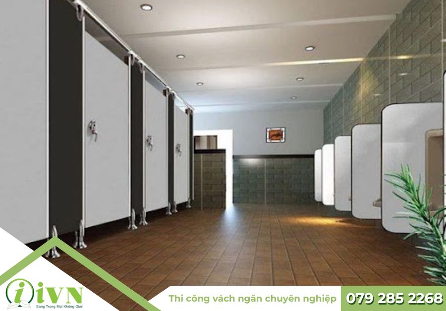Lắp đặt vách ngăn vệ sinh tại công trình tại Hải Dương