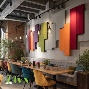 TẤM TIÊU ÂM POLYESTER FIBER DÀNH CHO QUÁN CÀ PHÊ